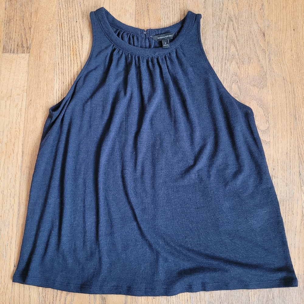 Banana Republic Navy Knit Tank Top, size Small